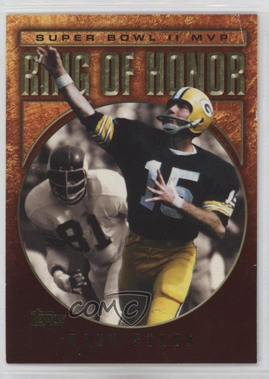 2002 Topps Ring of Honor Bart Starr #BS2 HOF 0o3b
