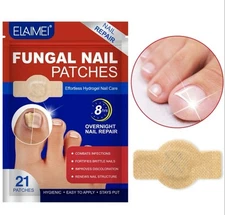Toenail Antiseptic Patch Long Lasting Breathable Fungal Nail Patches 21 Pcs