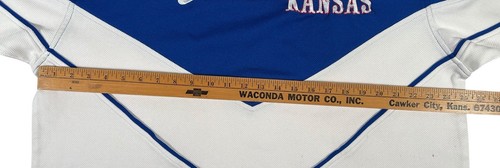 AUTHENTIC NIKE UNIVERSITY OF KANSAS BASKETBALL WARMUP SHOOTING SHIRT XL - Picture 7 of 14