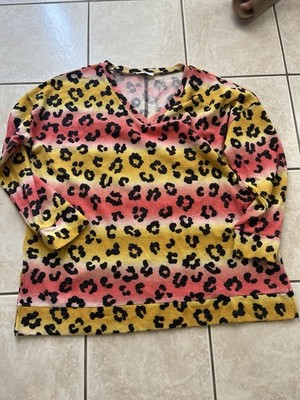 Women s Leopard Print Top 1XL