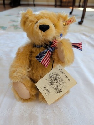 1998 STEIFF~Limited Edition~Mohair ''TEDDY'S BEAR'' 140th Anniversary of Roosevelt