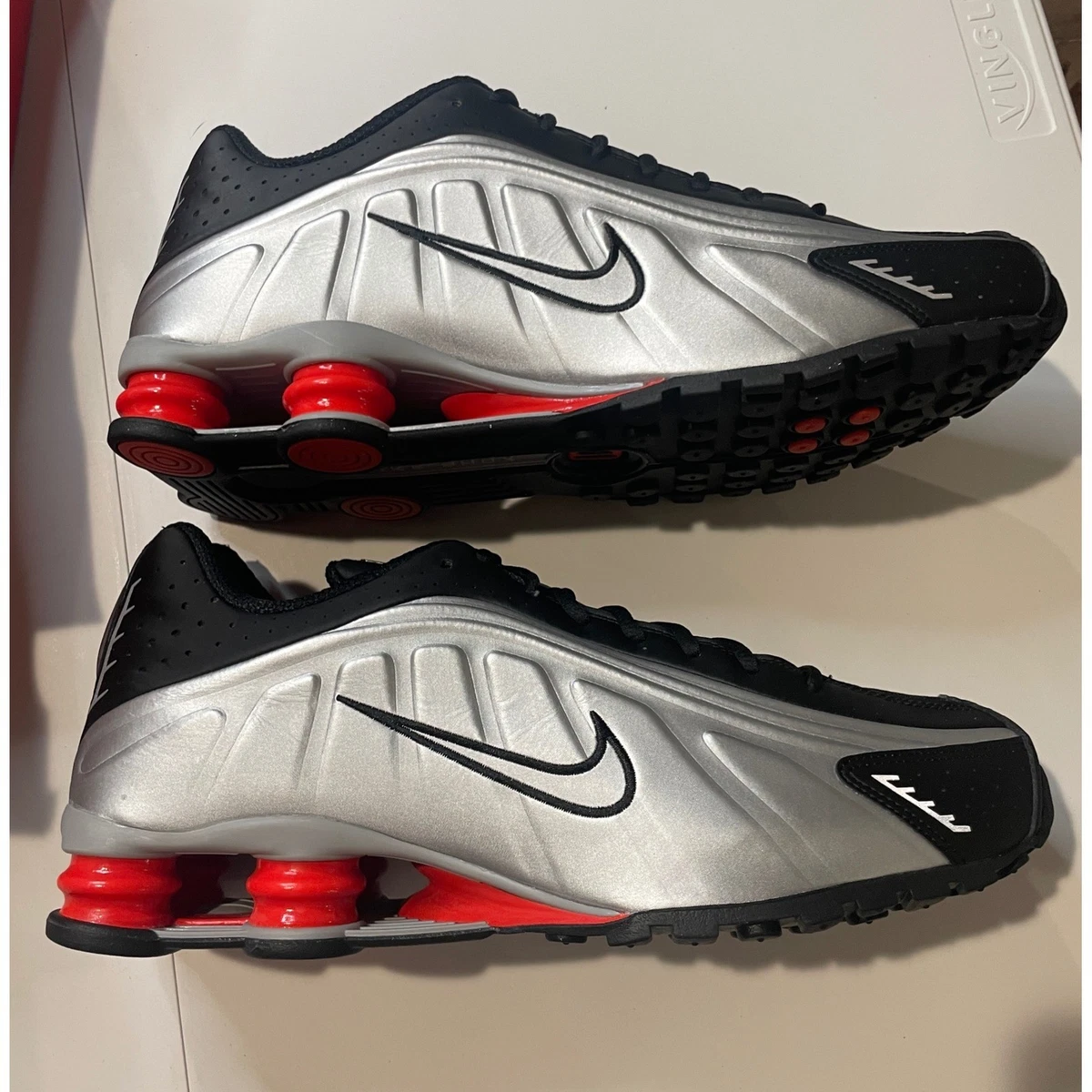Nike Shox R4 Metallic Silver Black for Sale | Authenticity