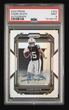 2022 Panini Prizm Zamir White RC AUTO AUTOGRAPH #323, Las Vegas Raiders, PSA 9