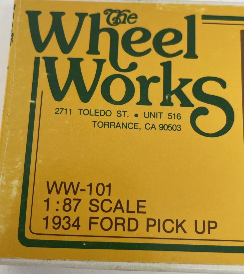 Kit de camioneta Ford Wheel Works 1:87 HO 1934 MPN WW-101 Foto 2 de 4