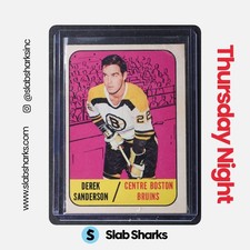 1967 TOPPS #33 DEREK SANDERSON RC ROOKIE