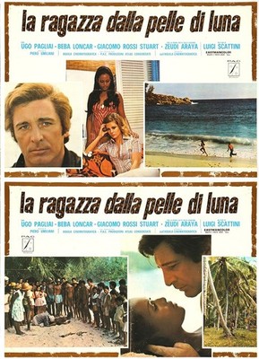 LA RAGAZZA DALLA PELLE DI LUNA - ZEUDI ARAYA - POSTER USED LOBBY CARD FOTOBUSTA