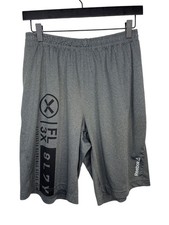 Reebok Boys Medium Gray Athletic Shorts Basketball Gym Activewear