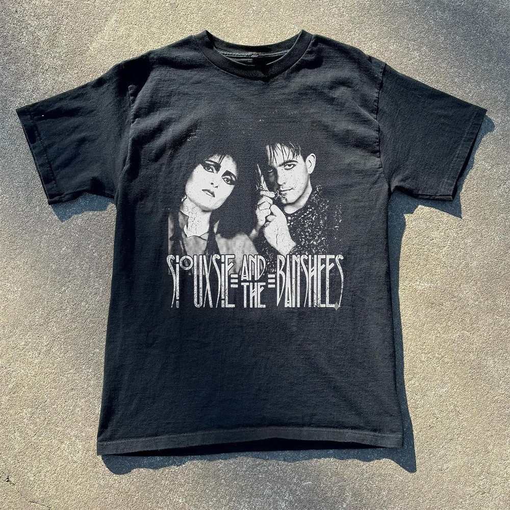 HOT! Siouxsie And The Banshees Retro Goth Graphic Tee  Black T-shirt Size S-5XL