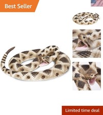 40-Inch Realistic Rattlesnake Model - Safe Educational Toy for Kids Ages 3 
