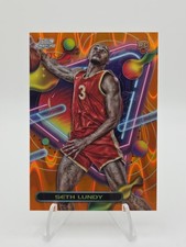 Seth Lundy RC 2023-24 Topps Cosmic Chrome ORANGE GALACTIC 17/25 Hawks 