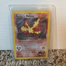 Pokémon Rocket’s Moltres Holo Rare #12/132 – Gym Heroes – Vintage WOTC on eBay
