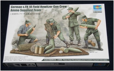 Trumpeter 00426 - German s.F.H. 18 Field Howitzer Gun Crew Ammo Supplied  , 1:35