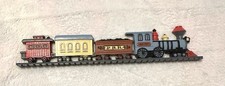 Vintage Train Locomotive Wall Hanging Plastic Burwood Hobby Decor Made In USA