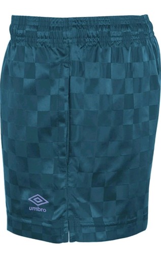 Umbro Girls Checkerboard Short- Blue Coral Size:S- 7/8 New - Picture 2 of 3