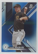 2019 Bowman Platinum Wal-Mart Top Prospects Blue Foil 95/150 James Marvel 1t5