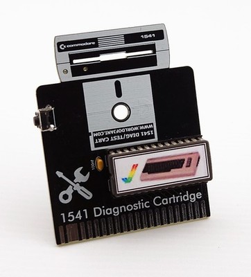 COMMODORE 1541 Floppy Disk Drive Diagnostic Test Cartridge C64/C128(D) Black