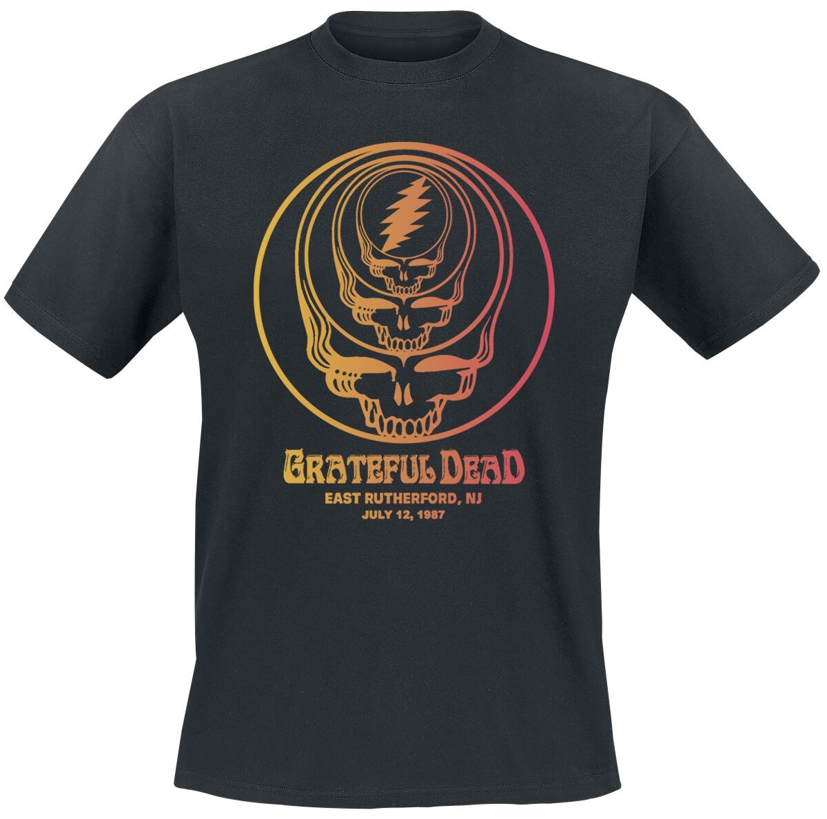 Футболка Grateful Dead Herren Giants Retro schwarz Band-Товар, Группы