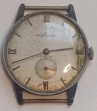 Vintage IDC Watch 15 Jewels Sub Second - Mechanical; For Parts/Repair 