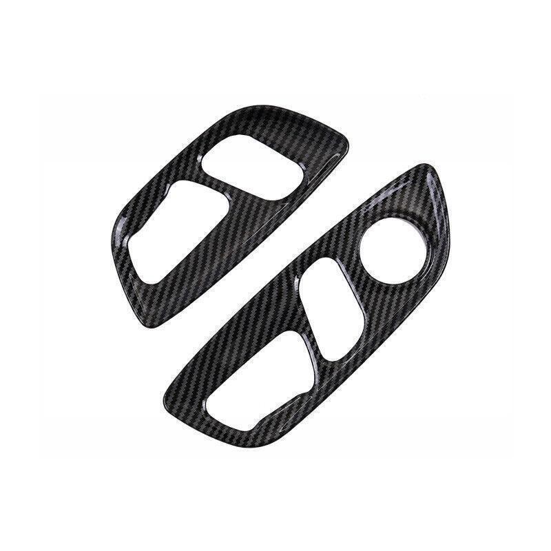 Carbon Fiber Electric Seat Adjustment Cover Trim For Toyota Highlander 2020-2023