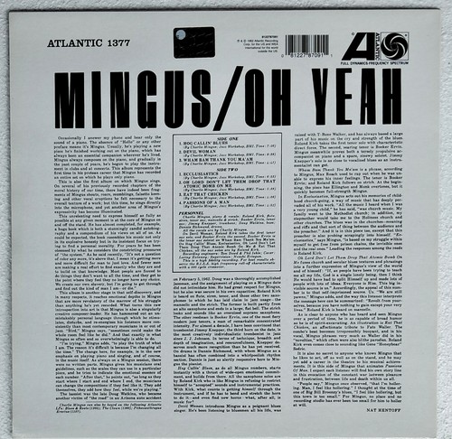 CHARLES MINGUS OH YEAH LP 180g ATLANTIC - Foto 2 di 3