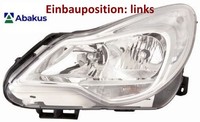 Abakus 442-1169LMLDEM1 Hauptscheinwerfer Links Scheinwerfer FüR Opel