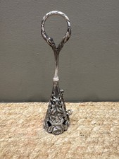 Pewter Tussie Mussie VTG Made in Taiwan Nosegay Flower Holder VTG