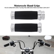 1" 25mm Chrome Hand Grips Fit For Harley Touring Street Glide 08-23 Electronic