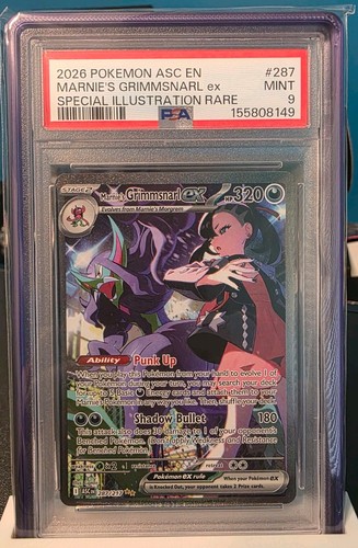Marnie's Grimmsnarl ex graded PSA 9 for sale on eBay