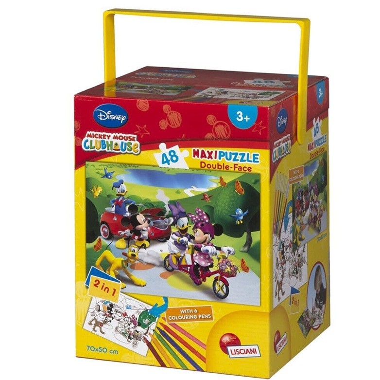 Disney Mickey Mouse Club Puzzle 48 pieces­ Jigsaw double-sided puzzles Lisciani