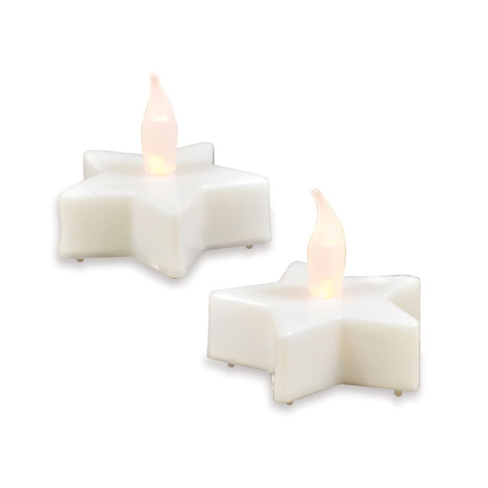 Riffelmacher LED Teelicht Stern 2er Установил flackernde Flamme LED для декорирования Kerze 2290₽