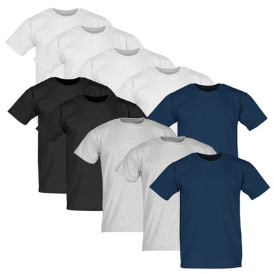 Fruit of the Loom T-Shirt Herren 10er Pack Valueweight 100% Baumwolle S-5XL