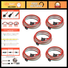 5 Pack 20AWG 3 Pin JST SM Male Female LED Connector 6.56ft Extension Cable for