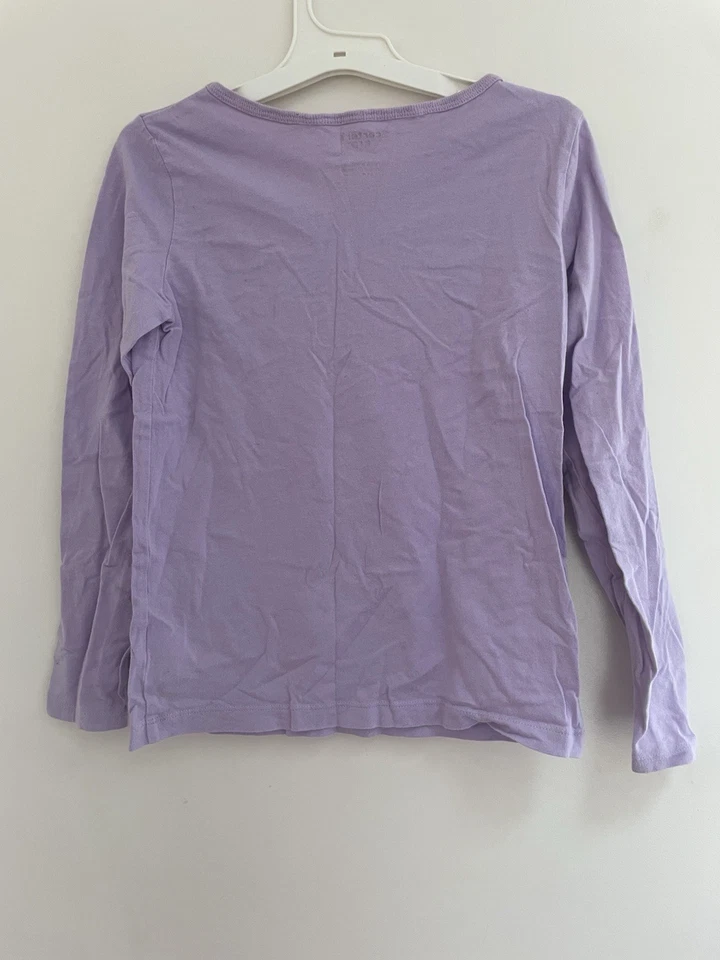 Camisa Carters Niño Niña Clásica Sólida Lavanda 100% Algodón Cuello Redondo Manga Larga 8 Foto 4 de 4