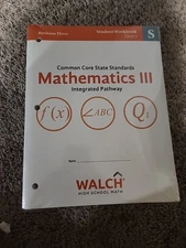 Common Core State Standards Mathematics 3 Integrated Pathway Student Workbooks 