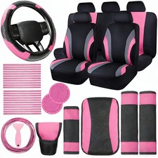 Car Seat Cover Full Set 5-seats Protector Polyesterwomens Car Accessories