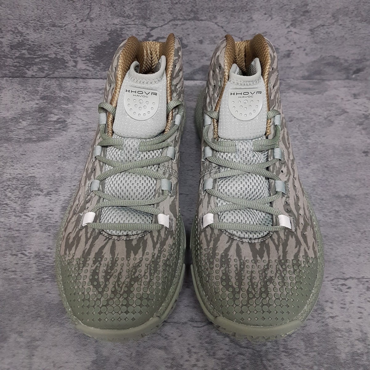 UNDER‎ ARMOUR HOVR Havoc 2 Mo Bamba PE Veterans Day Shoes Mens 11.5 Green Camo UNDER ARMOUR HOVR Havoc 2 Mo Bamba PE Veterans Day Shoes  main image 3