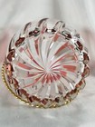 Vintage Arte Murano Linea Mary Crystal Cranberry Flash Grapes Ice Bucket — photo 3