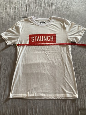#ad Calum Von Moger White Staunch T Shirt Size Large $30.00
