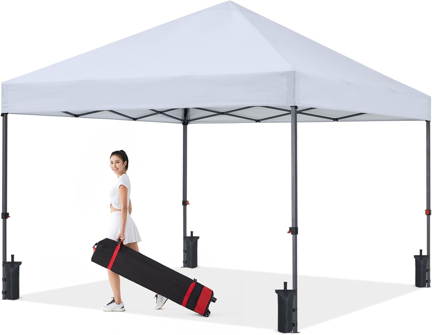 Tent 10x10ft Waterproof Uv Protective Metal Frame