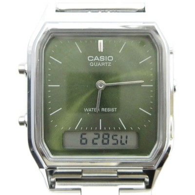Casio AQ-230 Quartz Watch, Analog-Digital, Square, Silver Color  GY11 /MQ