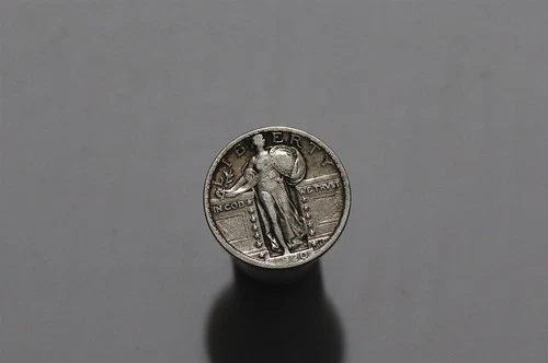 🧭 🇺🇸 USA QUARTER DOLLAR 1920 SILVER STANDING LIBERTY B91 #K3005