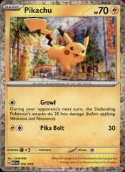 Pikachu 006/015 McDonald's 2023 Holo Promo