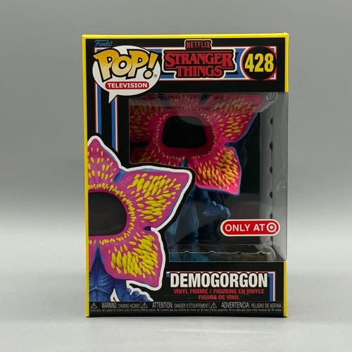 Funko Pop! #428 Demogorgon Stranger Things Blacklight Exclusive New w/ Protector