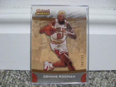 2007 Topps Trademark Moves DENNIS RODMAN NBA Chicago Bulls GOLD Card #198/399!