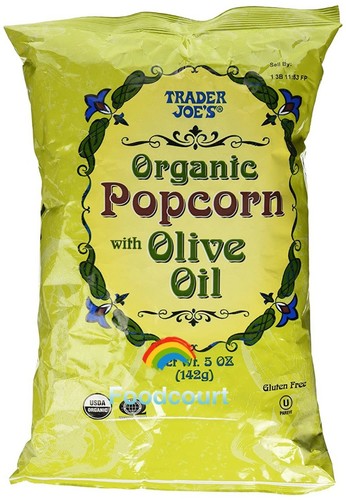 2 Packs Trader Joe's Organic Popcorn with Extra Virgin Olive Oil 5 oz Each Pack - 第 2/5 張圖片