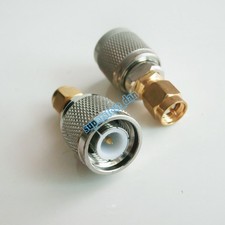 1Pcs TNC male jack to SMA male plug connector Straight RF Coax Coaxial adapter