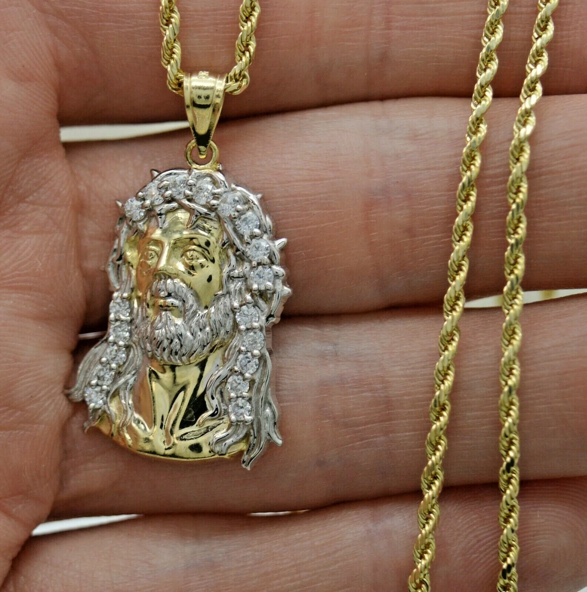 Christ head hotsell gold pendant