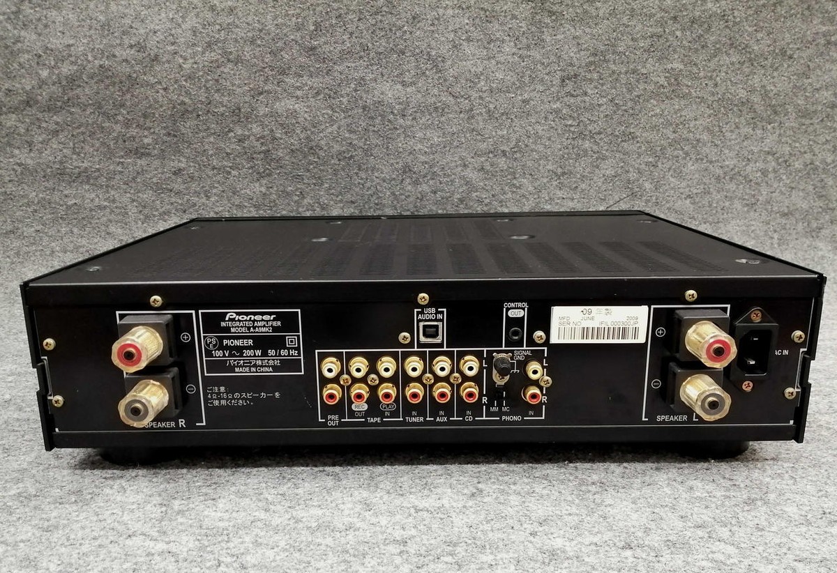 Pioneer アンプ A-A9mk2 ブラック PIONEER A-A9MK2 | Stereo Integrated Amplifier Manual Pre