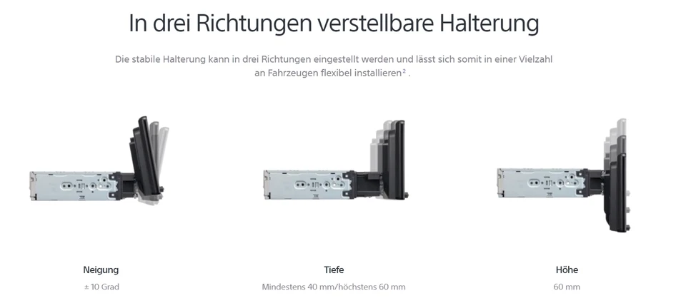 Sony XAV-AX8050D Bluetooth DAB+ Apple CarPlay Android Auto Touch USB Autoradio - Bild 4 von 4