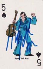 The Honky Tonk Man Signed 1988 WWF Wrestling Playing Trading Card WWE 5 Spades